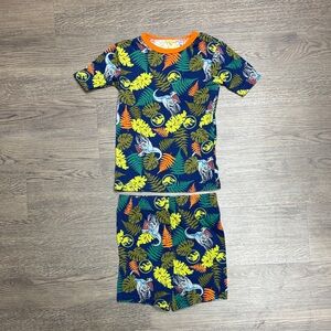 NWOT Jurrasic World Kids Sz 8 Jungle Print Matching SS/Shorts Set